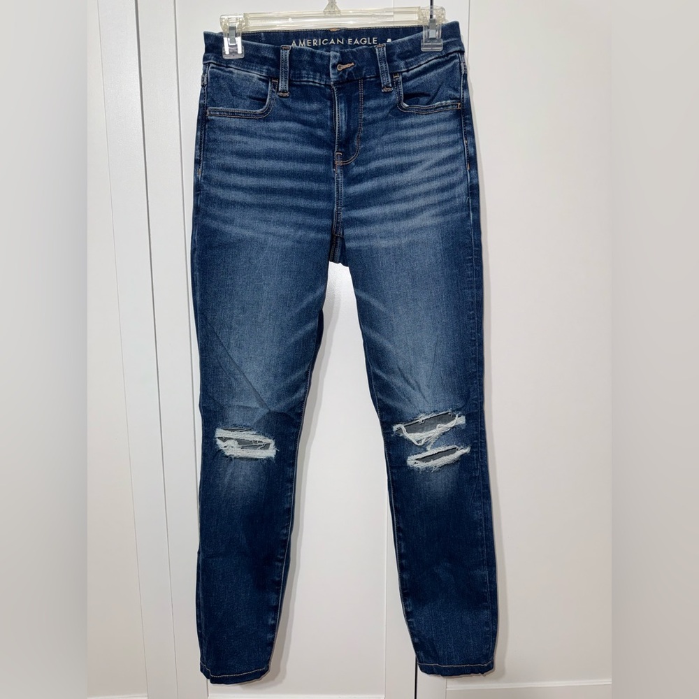 American Eagle Outfitters Rippd Blue Denim Jeans